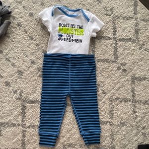 Monster Onesie/Pant Set